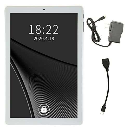 Tablet de 10 Polegadas para Android, 3 GB de RAM 64 GB ROM 128 G Expand, 5 G Dual Frequency WIFI, Câ
