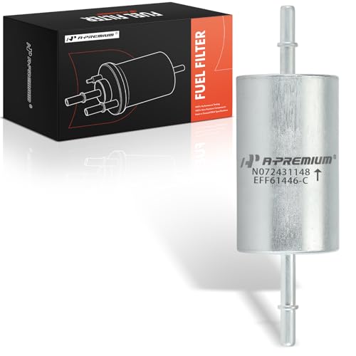 A-Premium Fuel Filter Compatible with Mazda 3 2011-2012, 3 Sport 2011-2014 & Volvo C70 2008-2011, C30 2007-2013, S40 2004-2011, V50 2005-2010, 2.0L 2.4L 2.5L