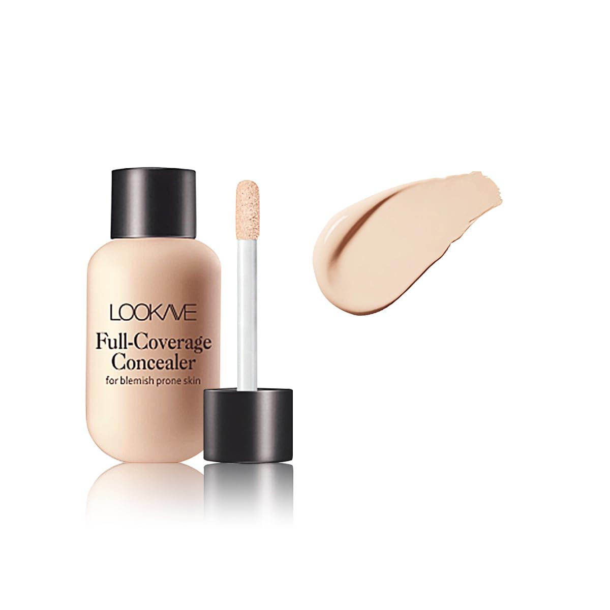 LAMUSELAND Concealer Full Coverage, Soft Matte Waterproof Hydrating Cream Concealer, Color Correcting Foundation Concealer Makeup for Dark Circles (02, M)