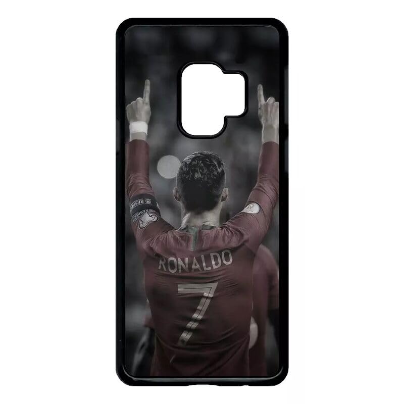 Coque Galaxy S9 Ronaldo CR7 Portugal noir idéale pour les soirs de match