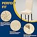 Fafua Chair Covers, Stretch Kitchen Dining Room Chair Covers Set of 6, Removable Washable Dining Chair Slipcovers for Home, Hotel, Banquet