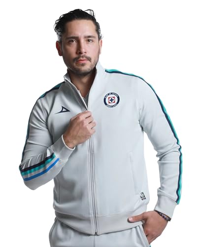 Pirma Cruz Azul Training Jacket - Official Team Training Jacket (US Alpha XX-Large Regular Regular Grey)