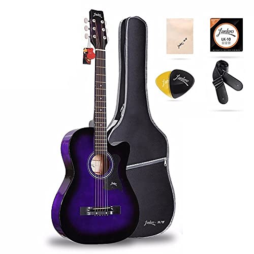Rekaf 38 Pouces Folk Retro Guitare élégante à la Main en Bois Massif Guitare à facettes Acoustique Kit débutant Instrument d’entrée pour débutant Jita K101-38 Pouces Purple Wood Native Guitar Cadeaux - Les Beatles, Paul McCartney, John Lennon, RIngo Starr, George Harrison Rekaf 38 Pouces Folk Retro Guitare élégante à la Main en Bois Massif Guitare à facettes Acoustique Kit débutant Instrument d'entrée pour débutant Jita K101-38 Pouces Purple Wood Native Guitar Cadeaux
