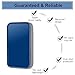 CD Case, COOFIT 80 Capacity DVD Storage DVD Case VCD Wallets Storage Organizer Flexible Plastic Protective DVD Storage Blue