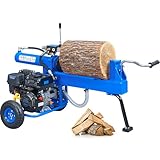 AidBuilt 20 Ton Gas Log Splitter, 7HP Portable Wood Splitter with Dual-Gear Hydraulic Pump, Fast Auto Return, Horizontal Full Beam Steel Wedge, Handles Logs up to 21'x16.5' for Firewood & Forestry