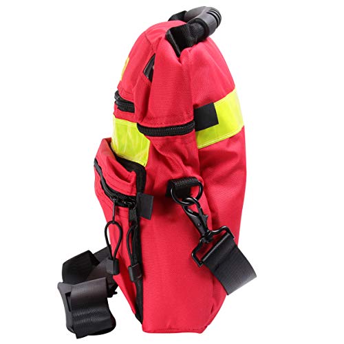 Artibetter First Aid Bag Empty Travel Rescue Defibrillator Pouch Aed Medical Bag First Responder Storage Survival Trauma Emergency Backpack For Hiking Camping (Red) #TOP1