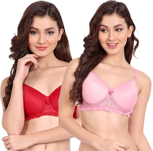 Image of FIMS - Fashion is my style Women Lace Padded Bra Lightly Pad Full Coverage