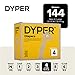 DYPER Baby Diapers Size 4 (144 Count) – Plant-Based, Hypoallergenic, Fragrance-Free & Ultra Absorbent Diapers for Day and Overnight Skin Protection, Value Pack Size 4 Diapers