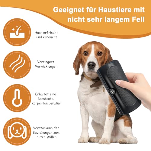 Hurifeng Pet Care Brush - Hundebürste - Fellwunder Bürste Hund - Deshedding Bürste für Hunde & Katzen - Haustierpflegebürste - Effiziente Haarentfernung und Pflege für kurzhaarige Haustiere
