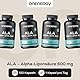 OnEnergy ALA – Alpha-Liponsäure 600 mg – 120 pflanzliche Kapseln – 4-Monats-Vorrat – Hohe Dosierung – Für Sportler und körperlich aktive Personen – Energieboost