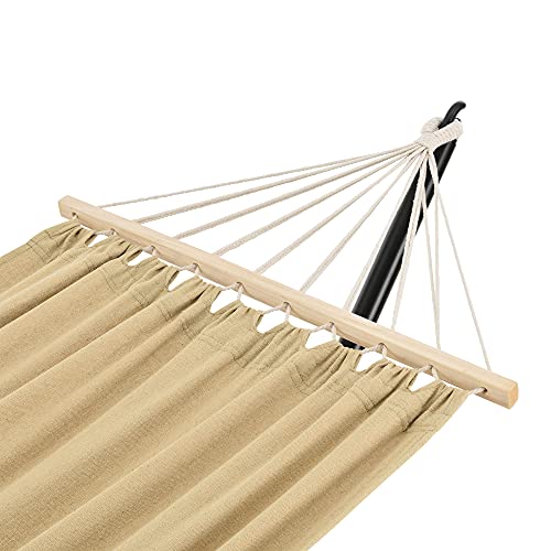 [en.casa] Hamaca con Soporte Surte Conjunto Completo Silla Colgante para Jardín Balcón Terraza Camping hasta 120 kg Exterior e Interior 300 x 100 x 105 cm - Beige - imagen 6
