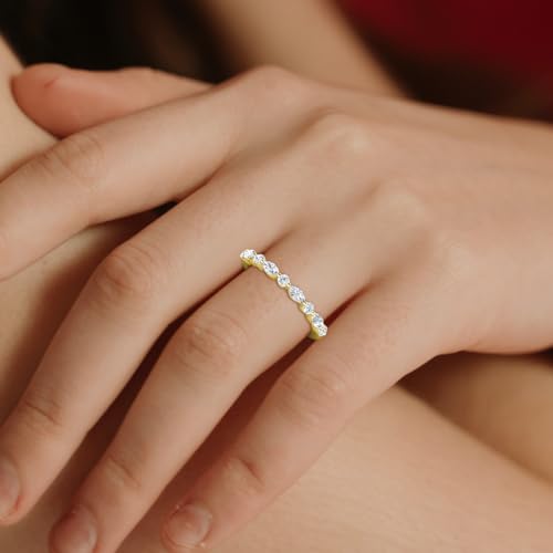 0.50 ctw Marquise and Round Lab Grown Diamond Women Stackable Wedding Band in 14K Gold4