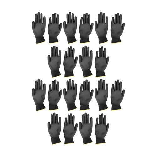 10 pares de guantes de trabajo con revestimiento de poliuretano, antiestático, de seguridad