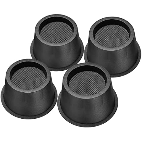 MixDora Round Bed Chair Risers With Foam Pads Furniture Raisers Lifter for Desks Couches Sofas Table Set of 4 (2 Inches) Cover
