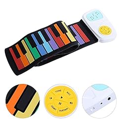 FZYE 49 Touches Roll Up Piano Keyboard Colrful Portable Electric Hand Roll Keyboard Piano Cadeau Musical avec 6 Morceaux de démonstration intégrés 8 Types de Timbres pour débutants Enfa - Les Beatles, Paul McCartney, John Lennon, RIngo Starr, George Harrison FZYE 49 Touches Roll Up Piano Keyboard Colrful Portable Electric Hand Roll Keyboard Piano Cadeau Musical avec 6 Morceaux de démonstration intégrés 8 Types de Timbres pour débutants Enfa – Image 5