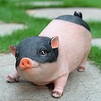 Amazon.co.jp: ぶた 置物 置き物 雑貨 ブラック 豚 ブタ ピッグ