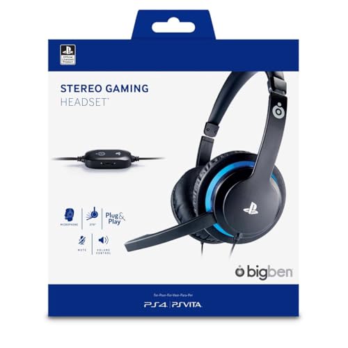 Casque Filaire Officiel Sony pour PS4 Compatible Smartphones, PC et tablettes