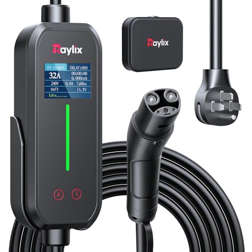 Raylix 32A Level 2 Tesla Charger, 7.68kW, NEMA 14-50, 21ft