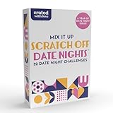 Mix It Up Scratch Off Date Night Ideas Deck - 52 Couples Dates, Challenges, Easy to...