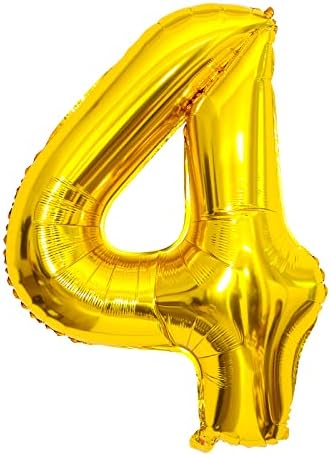 Colourful Number Balloons, 40inch Large Rainbow Number 5 Balloon Foil Mylar Helium Birthday Balloons for Birthday Party Decoration (Rainbow, Number 5)