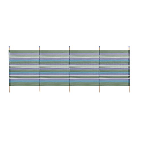 Yello WBL Protection Solaire extérieur Standard Rayures Brise-Vent, 5 Pole Standard Stripes, Green