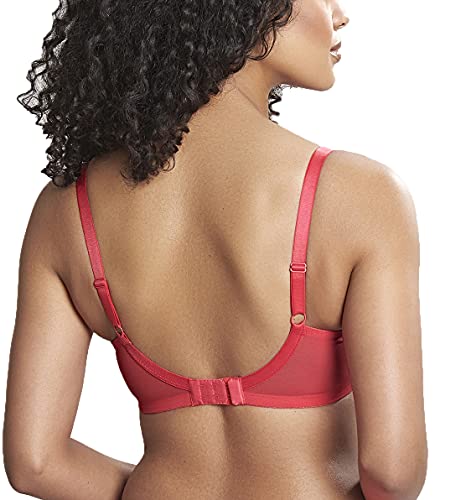 Image of Panache Tango Balcony Bra for Women - Wired, Non-Padded Full Cup Support with Leaf Embroidery