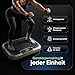 Vibrationsplatte - Fitnessgeräte für Zuhause - 99 Intensitätsstufen - 5 Trainingsprogramme - Massagegerät & Sportgerät mit Bluetooth für Home Workout - Mit Widerstandsbändern - WeightWorld