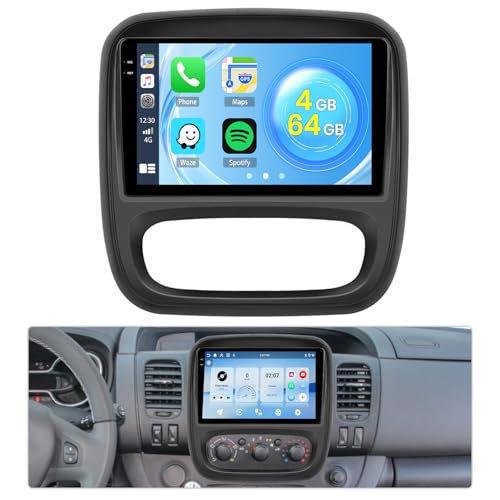 Autoradio GPS Android 15 pour voyager connecté en Renault Trafic et Opel Vivaro avec WiFi