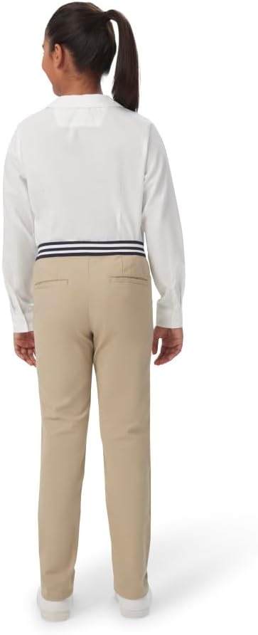 French Toast Girls Pull On Skinny Fit Stretch Pants with Elastic Waist and Pockets, School Uniform for Kids - Image 4