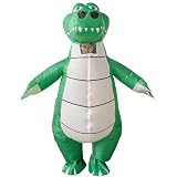 KLLOUZE Inflatable Crocodile Costume Funny Blow Up Costumes Adult Christmas Halloween Cosplay Costume (Crocodile)