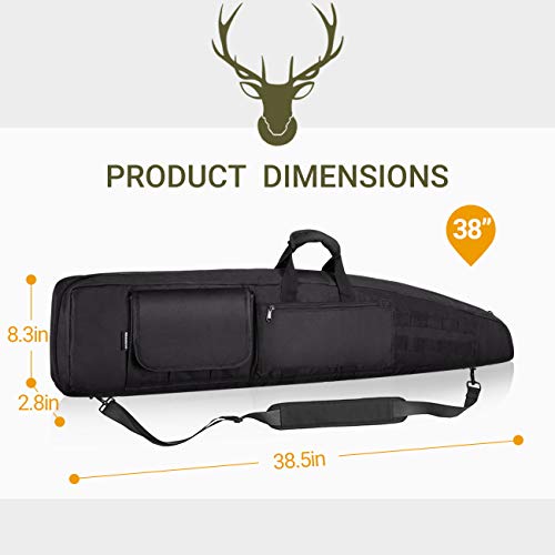 HUNTSEN Rifle Bag Soft Double Rifle Gun Bag Outdoor Tactical Rifle
