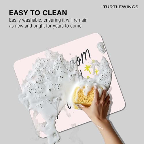 Image of TURTLEWINGS | Mousepad | Inspirational Quote Mousepad - 22x18 cm, 3mm Thick | Abstract Design Non-Slip Rubber Base | Office, Study & Gaming Use | Premium Smooth Surface 24