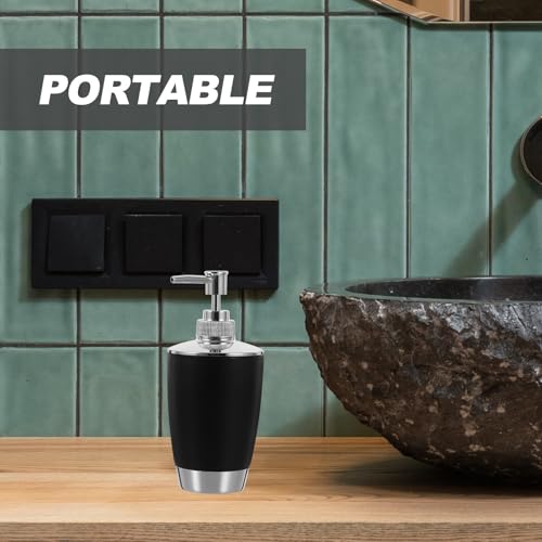 Accesorios de baño negros para organizar el aseo familiar de forma reutilizable 5