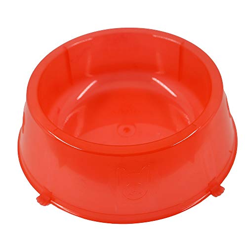 Comedouro Para Cachorro Patinhas - 1000 Ml Vermelho