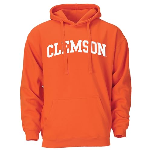 Barnesmith Clemson University Tigers Adult Unisex Hooded Sweatshirt Classic Orange X-Large