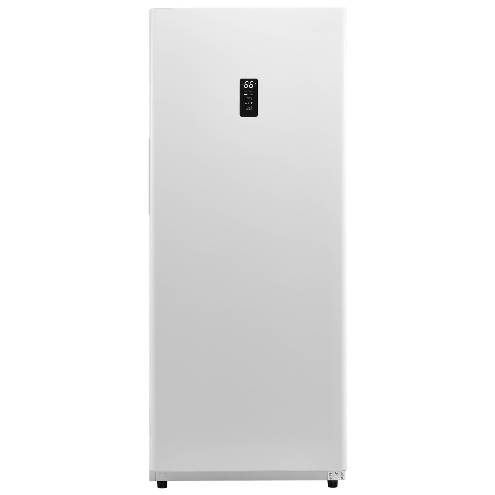 Happybuy 17 Cu.Ft Convertible Freezer/Refrigerator: A Frost - Free Marvel. This upright appliance features a temperature control panel, door open too long alarm, adjustable shelves, and LED lighting.