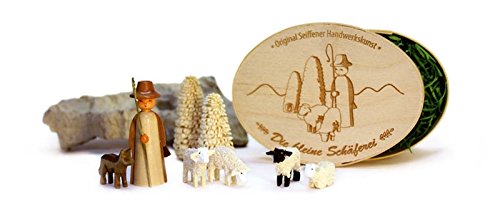 Moutons de montagnes de Noël miniatures en boîte pour décorer votre table de fête