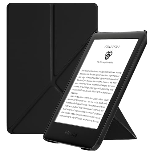 Capa Para Kindle Origami 11ª Geração 6” (Modelos 2022 e 2024 – C2V2L3 e RS23CV) – Rígida com Suporte para Leitura – Auto Hibernação – Fechamento Magnético (Preto)