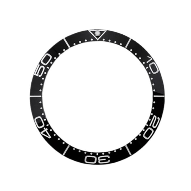 1 szt. 8 mm pierścień z ceramiki świecącej w ciemności, pasuje do koperty zegarka GMT SUB SKX007 SKX009, mechanizmu NH35 NH36, części męskie