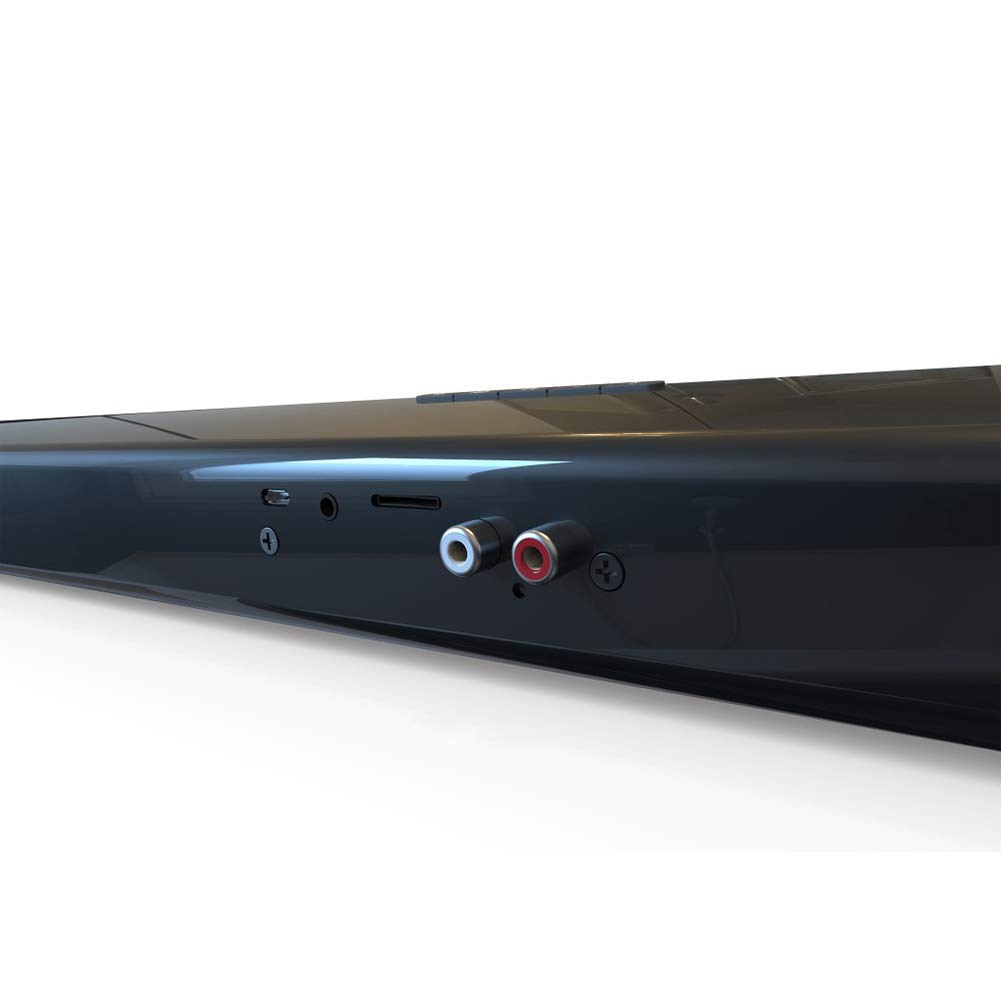 Barra De Sonido para El Hogar, Recargable Inalámbrico Bluetooth TV Home Theater Radio FM Altavoz Estéreo para TV con Subwoofer Incorporado Y Entrada Óptica HDMI ARC, USB, RCA +