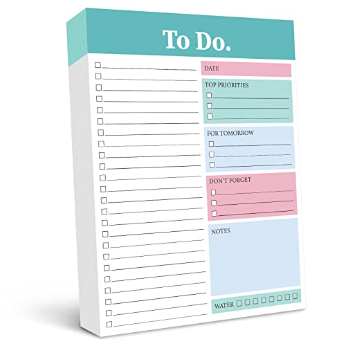300 Sheets Daily to Do List Notepad Notebook Library Card to Do Planner Checklist Memo Writing Pad Schedule Reminder Office Homework Planner for Task, 6