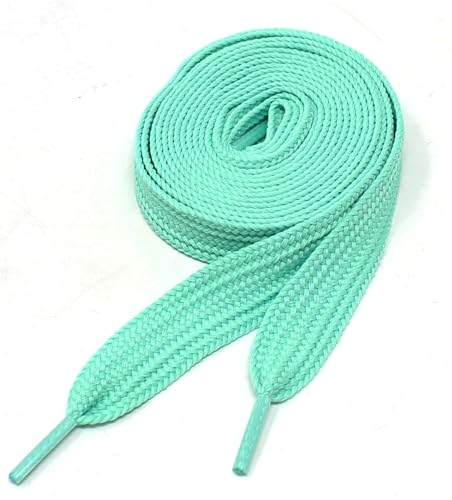Image of BUCKLE CITY Thick Flat 3 /4 inch Wide Shoelaces Solid Color Strings for All Shoe Types - Chunky Fat Laces for Sneakers, Boots
