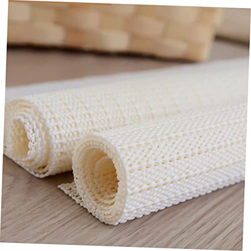 Tapis PVC antidérapant en latex Ciieeo de qualité supérieure blanc crème - 5