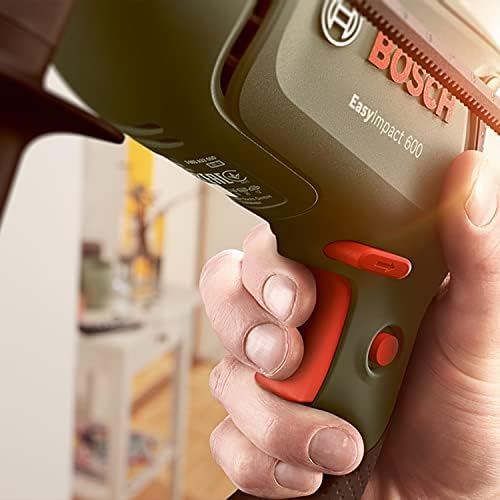 Bosch Darbeli Matkap EasyImpact 600, 600 W, Takım Çantası Dahil, Elektronik Hız Kontrolü, Ergonomik, 1.7 Kg, Yeşil - Görsel 5