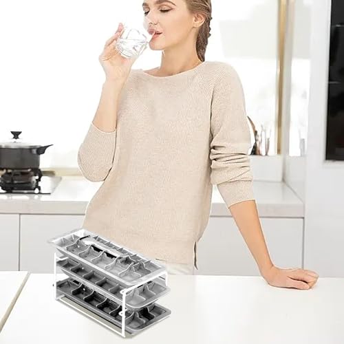 Peosaard OWU240521E0U42C30CA Metal Ice Cube Trays, Stainless Steel Ice Cube Trays thumb #4