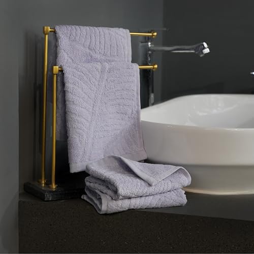 Image of MUSA Banana Face Towels | 400 GSM Terry Face Towel Set of 4 with Free Bag | Super Soft & Ultra Absorbent Towels for Facewash | Face Towel for Women, Men (Misty Lilac)