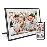 Digital Picture Frame 10.1 Inch WiFi Digital Photo Frame IPS HD Touch Screen Smart Cloud Photo Frame with 32GB Storage, Auto-Rotate, Easy Setup to Share Photos or Videos Remotely via AiMOR APP
