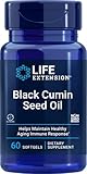 Life Extension Black Cumin Seed Oil 500 mg – Immune Support & Promoting a Healthy Inflammatory Response – Organic - Non-GMO – Gluten-Free – 60 Softgels