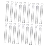 MILISTEN 50 Stück Seifenblasen mit Leeren Blasstäben Sichere Nachfüllflaschen für Hochzeit Party...