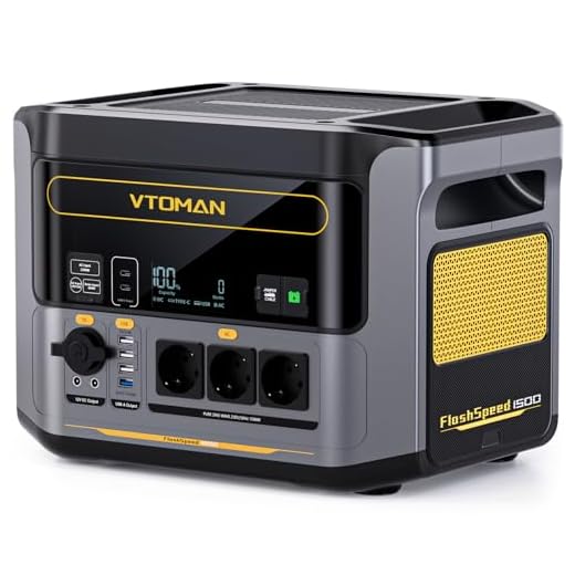 VTOMAN FlashSpeed 1500 Station Électrique Portable 1548Wh - 1500W(Pic 3000W)LiFePO4 Batterie, Charge Rapide 0-80% en 45 Min,100W USB-C Générateur Solaire avec Capacité évolutive de 3096Wh pour Camping
